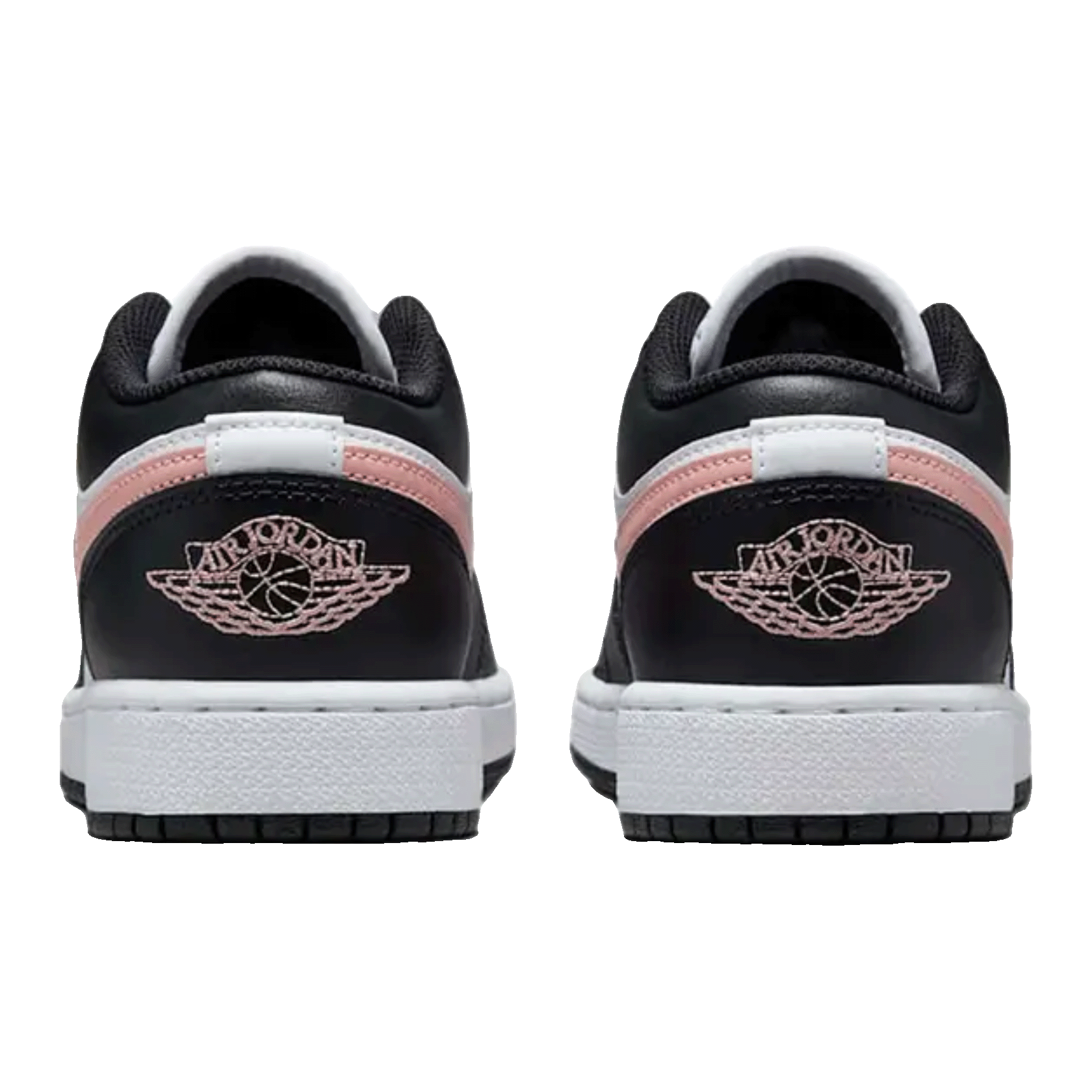 Nike Air Jordan 1 Low White Black Rust Pink (GS) Back