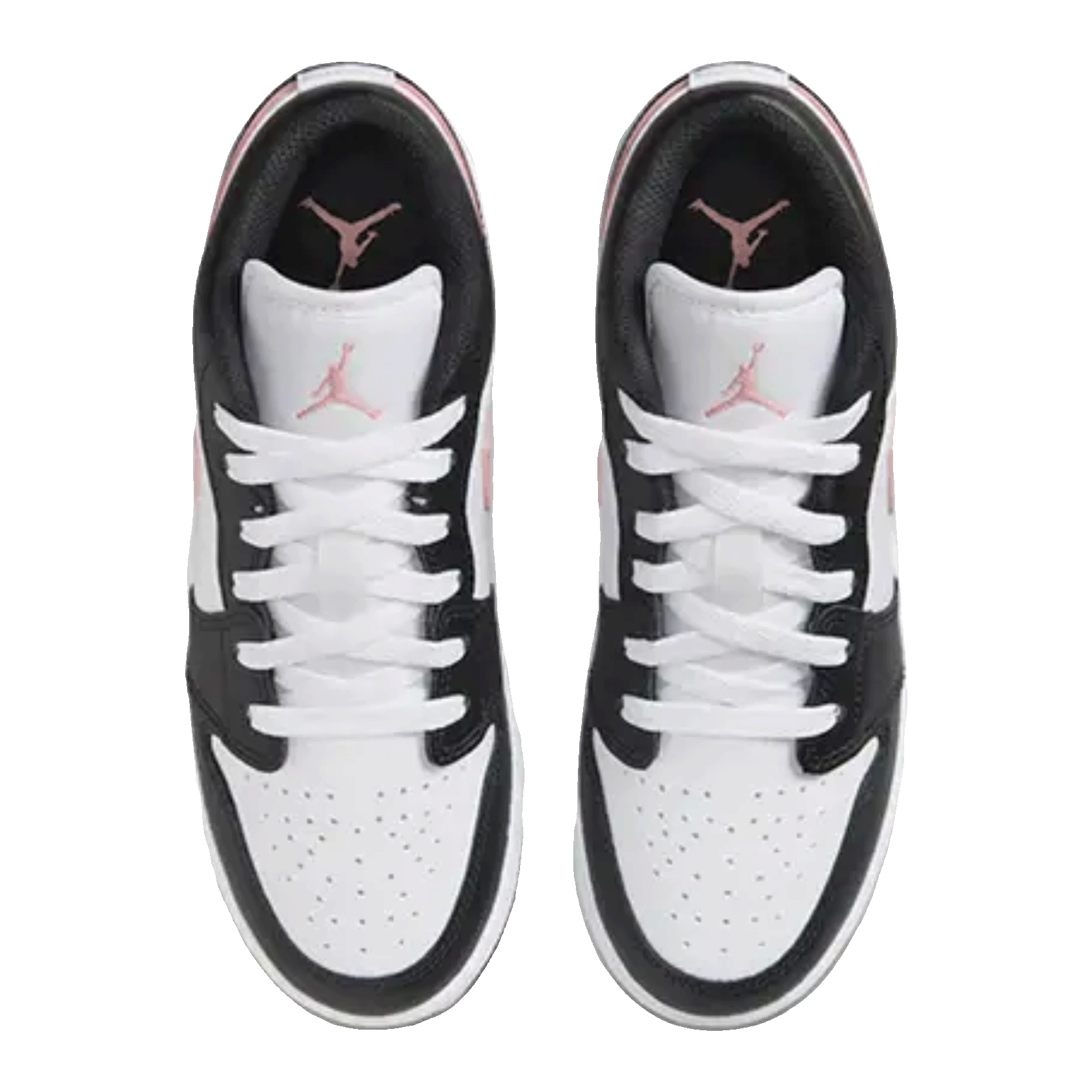 Nike Air Jordan 1 Low White Black Rust Pink (GS) Oben