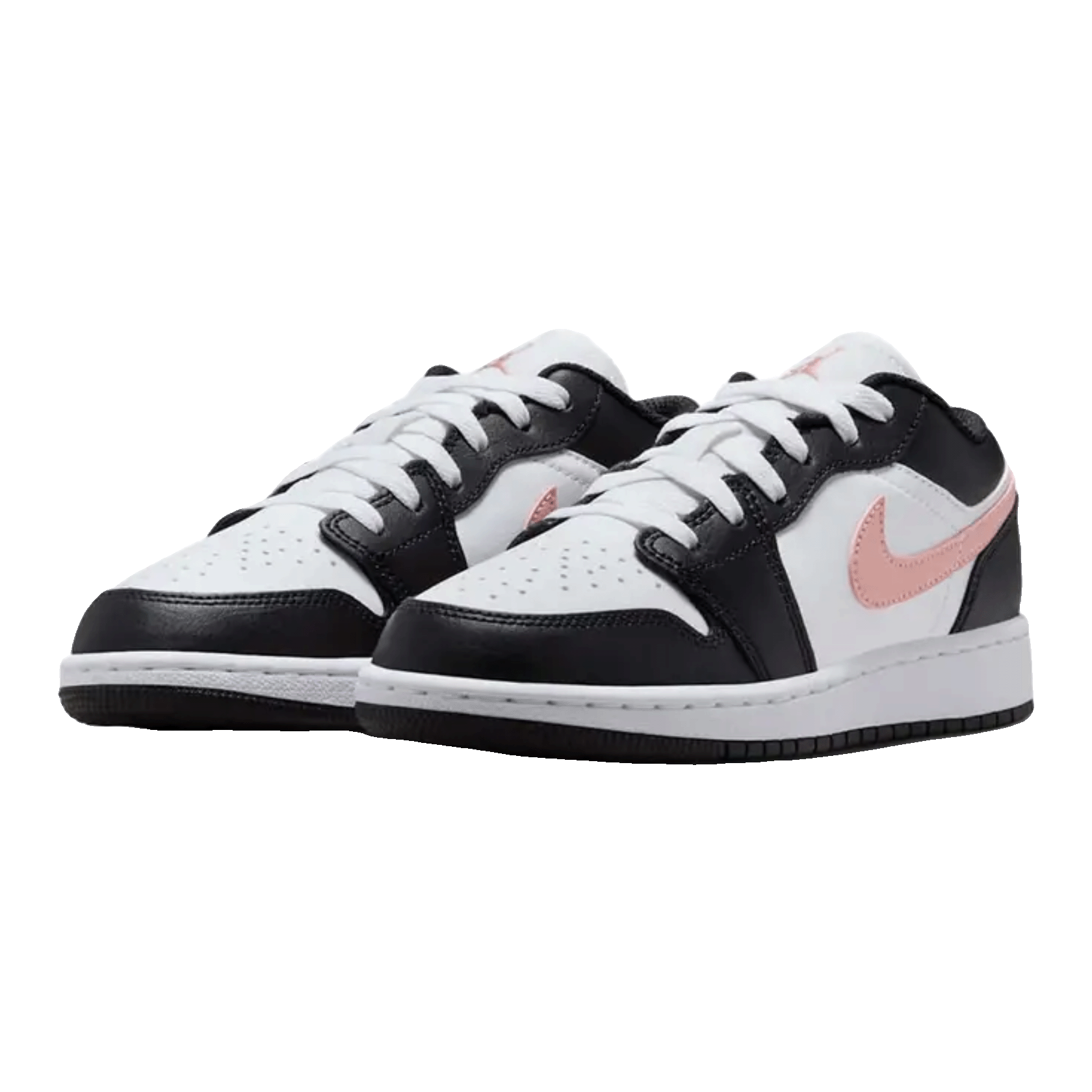 Nike Air Jordan 1 Low White Black Rust Pink (GS) Side