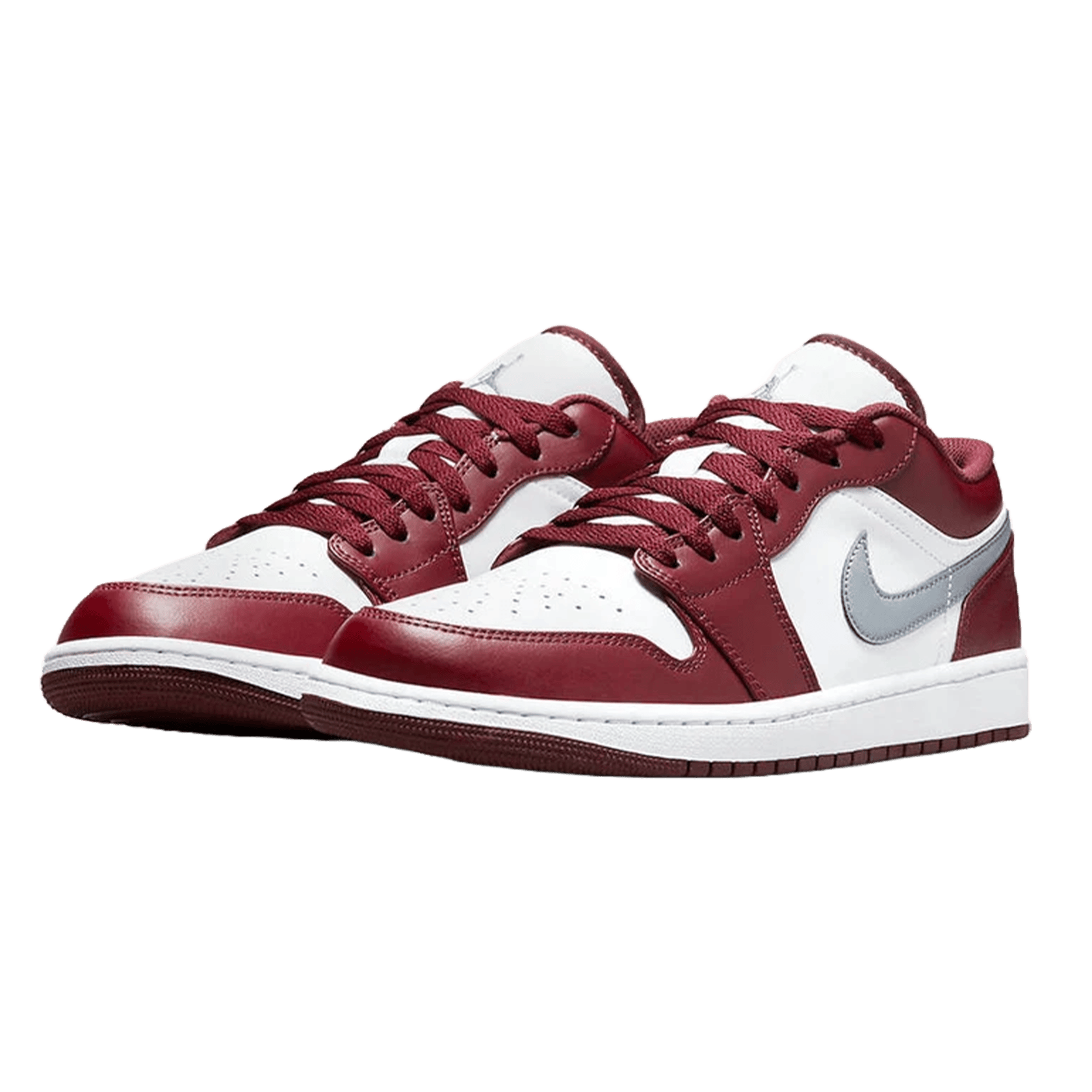 Nike Air Jordan 1 Low White Bordeaux Side