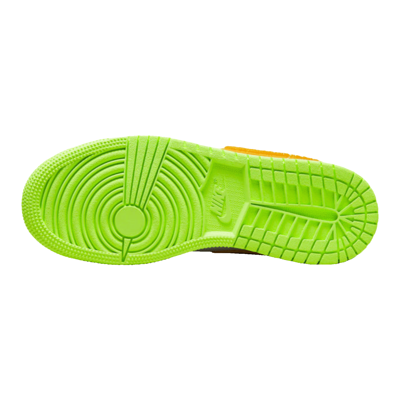 Nike Air Jordan 1 Low White Coconut Milk Ghost Green Laser Orange (GS) Sohle
