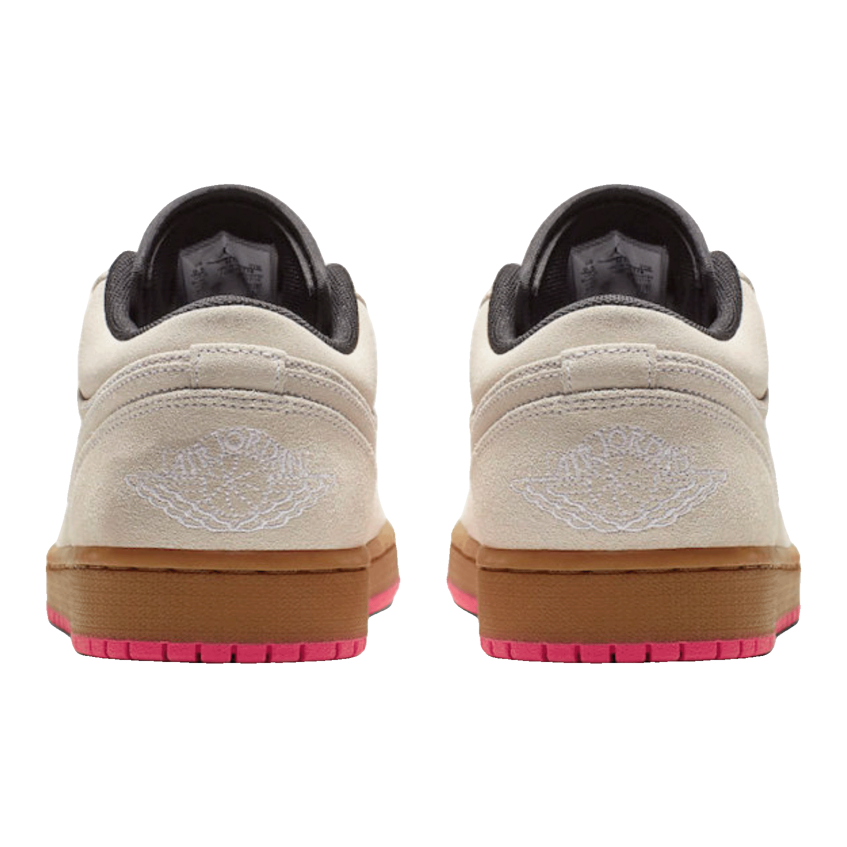 Nike Air Jordan 1 Low White Gum Hyper Pink Back