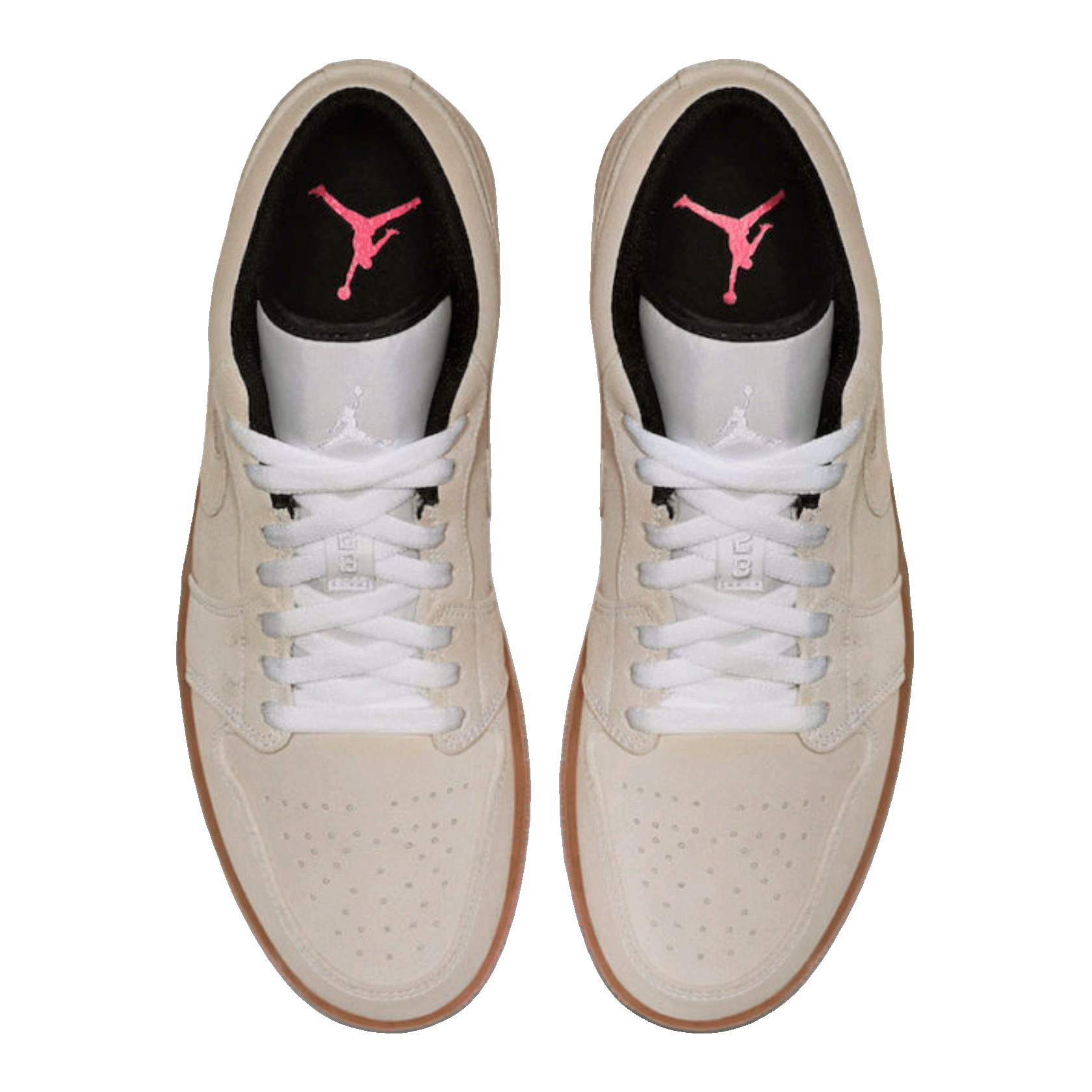 Nike Air Jordan 1 Low White Gum Hyper Pink Oben
