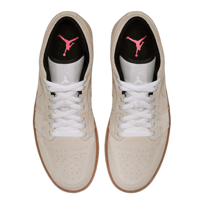 Nike Air Jordan 1 Low White Gum Hyper Pink Oben