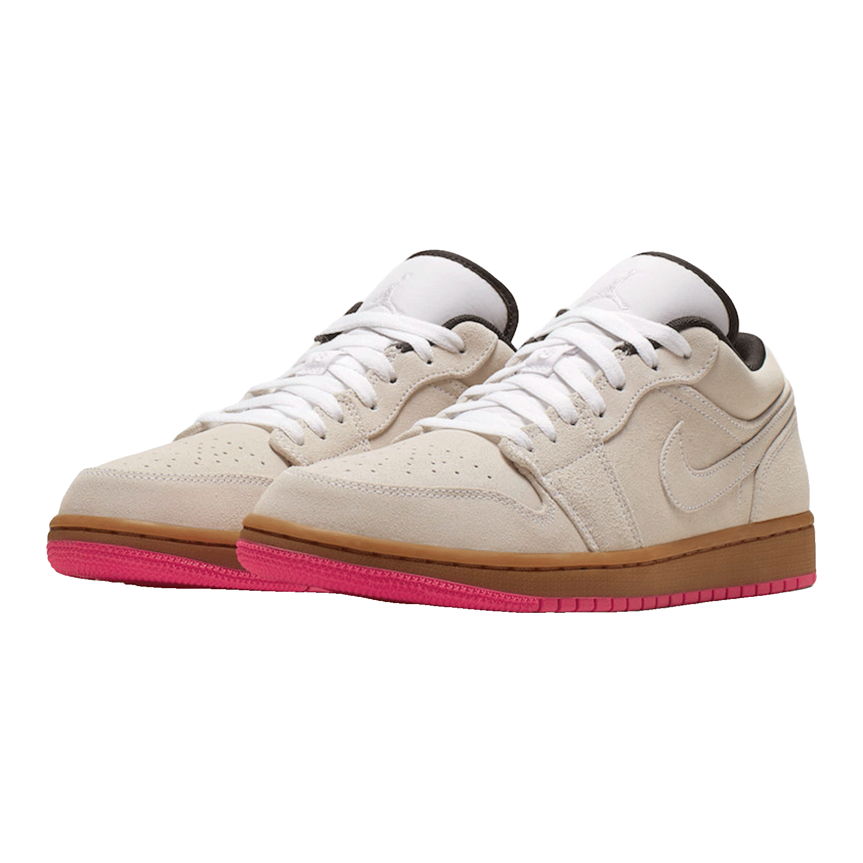 Nike Air Jordan 1 Low White Gum Hyper Pink Side