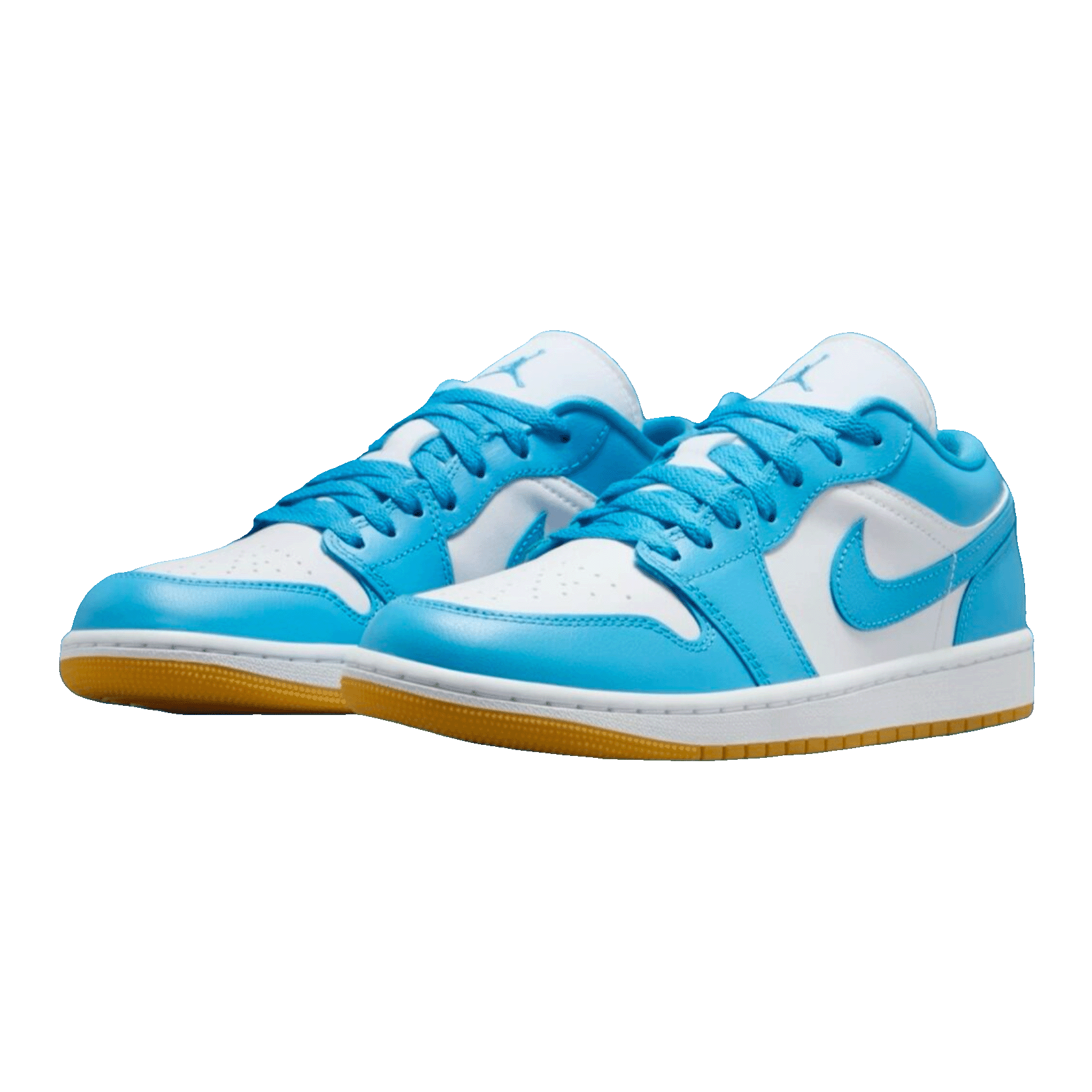 Nike Air Jordan 1 Low White Gum Light Brown Dark Powder Blue (W) Side