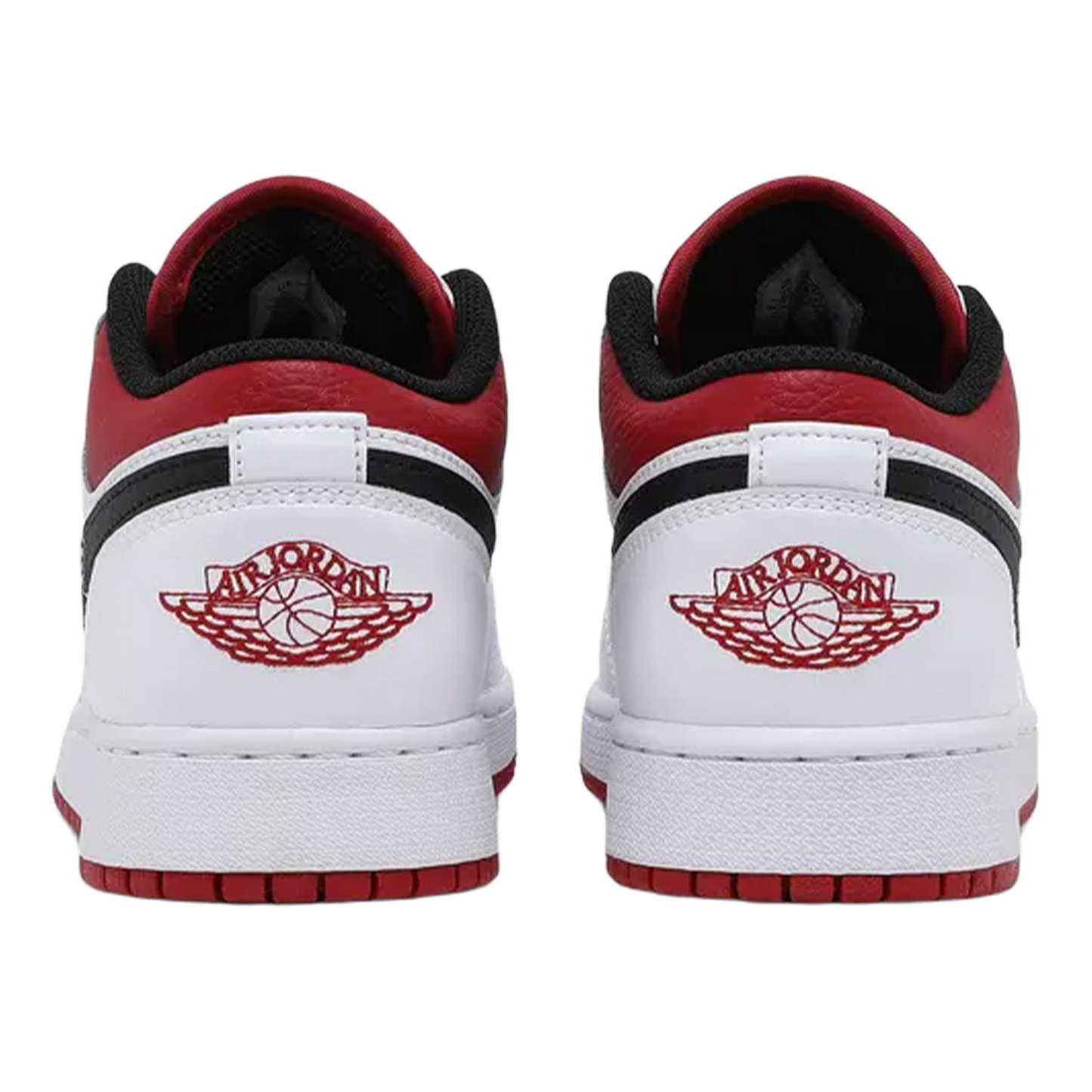 Nike Air Jordan 1 Low White Gym Red Black (GS) Back 553560-164