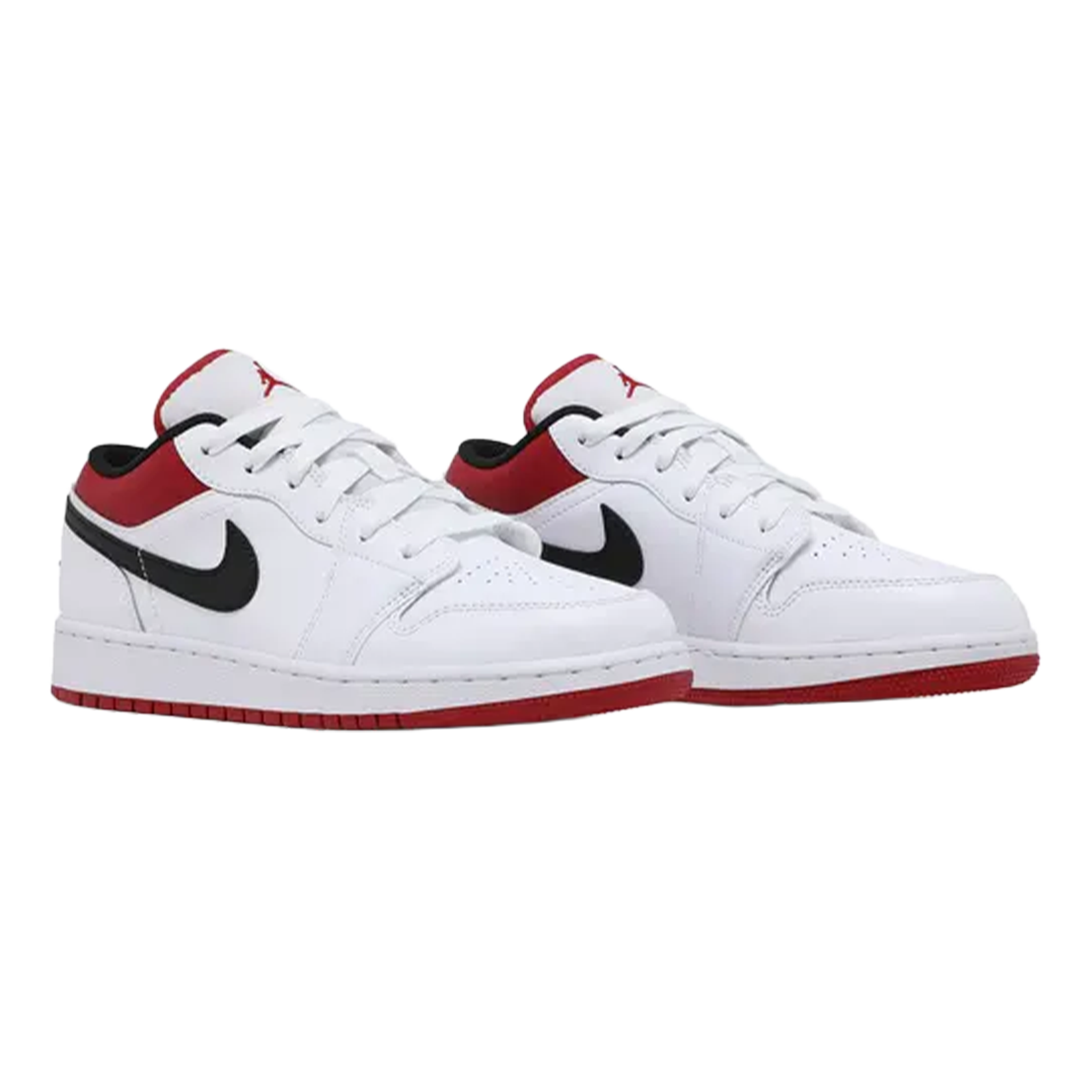 Nike Air Jordan 1 Low White Gym Red Black (GS) Side 553560-164