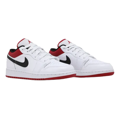 Nike Air Jordan 1 Low White Gym Red Black (GS) Side 553560-164