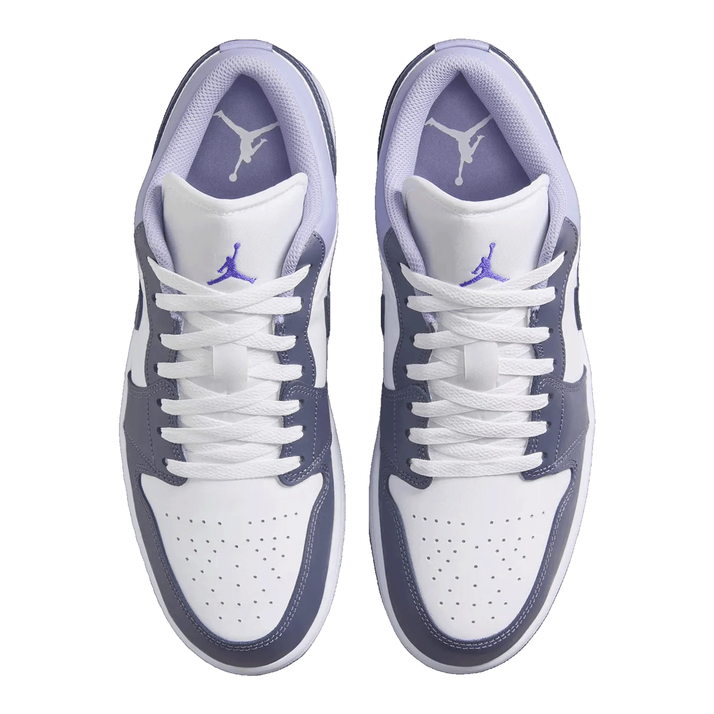 Nike Air Jordan 1 Low White Indigo Haze Oben 553558-145