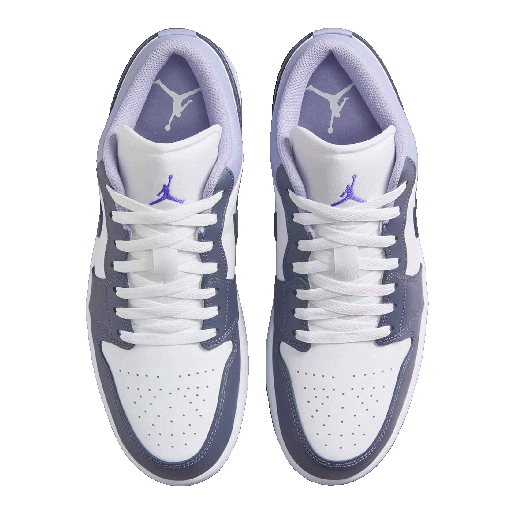 Nike Air Jordan 1 Low White Indigo Haze Oben 553558-145