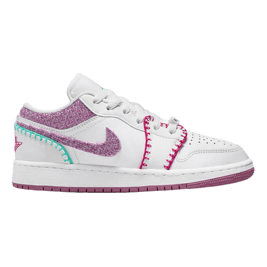 Nike Air Jordan 1 Low White Light Bordeaux (GS)
