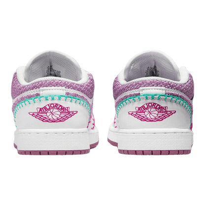 Nike Air Jordan 1 Low White Light Bordeaux (GS) Back