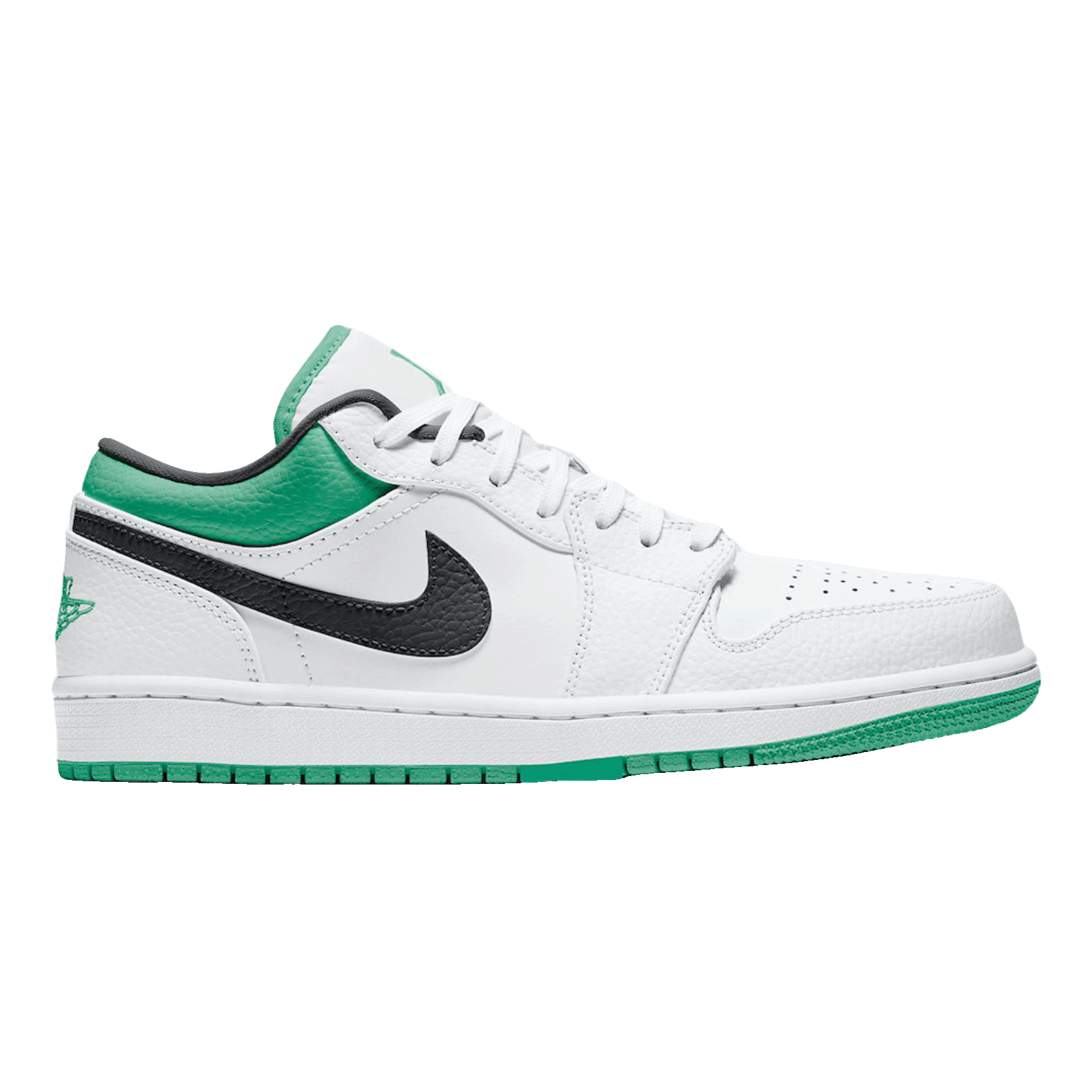 Nike Air Jordan 1 Low White Lucky Green Black