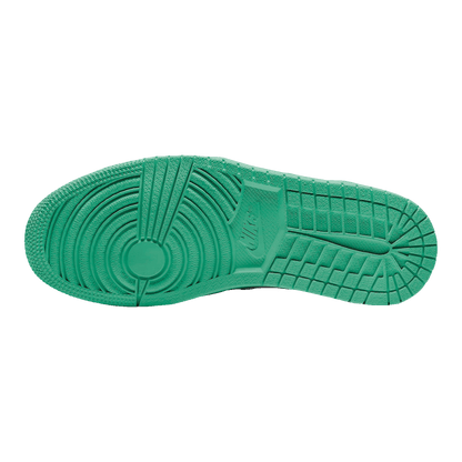 Nike Air Jordan 1 Low White Lucky Green Black Sohle