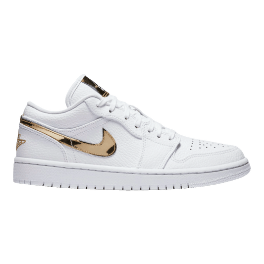 Nike Air Jordan 1 Low White Metallic Gold (W)