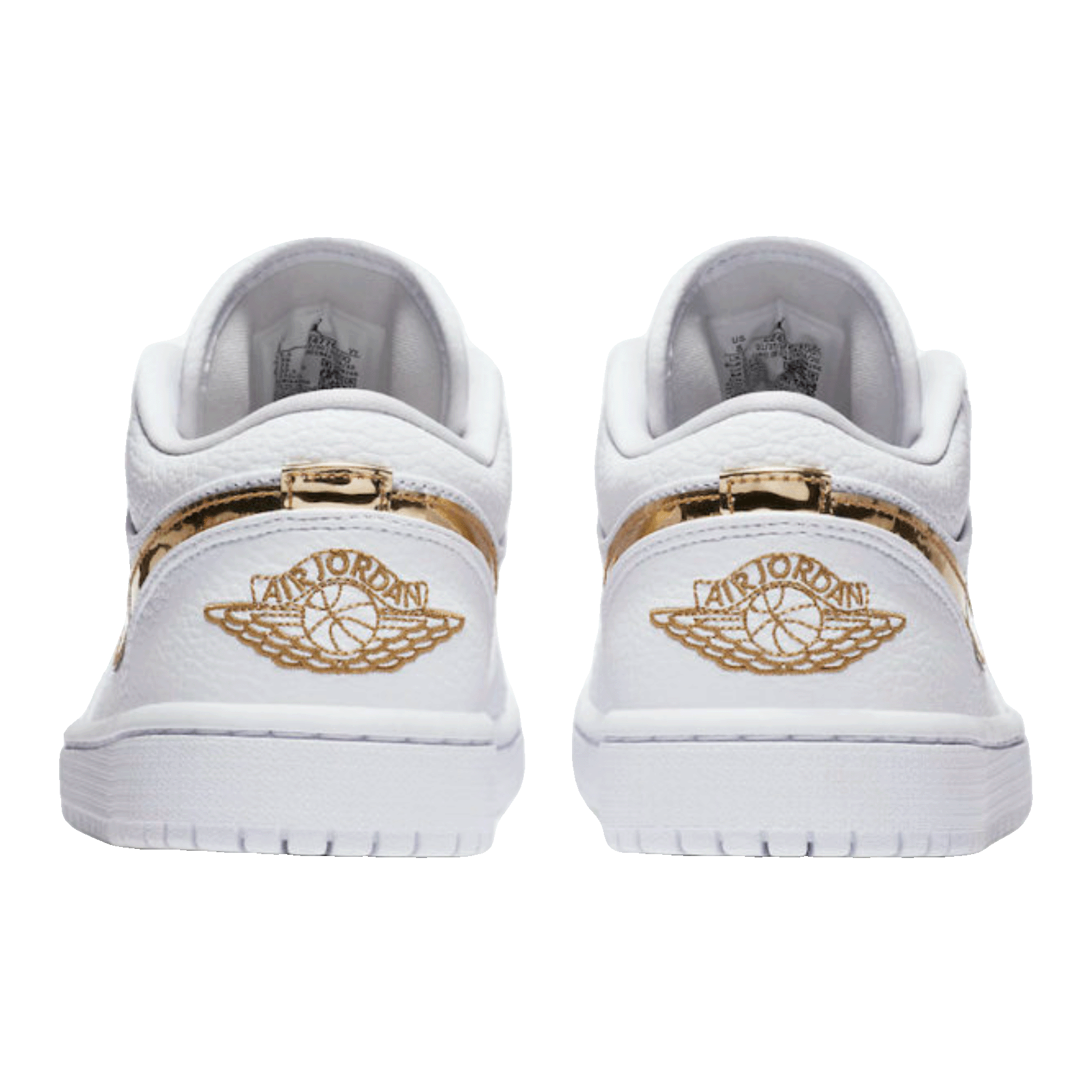 Nike Air Jordan 1 Low White Metallic Gold (W) Back