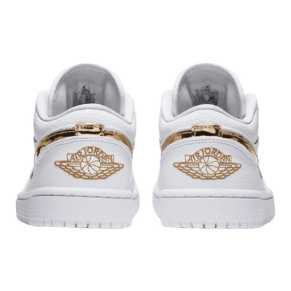 Nike Air Jordan 1 Low White Metallic Gold (W) Back