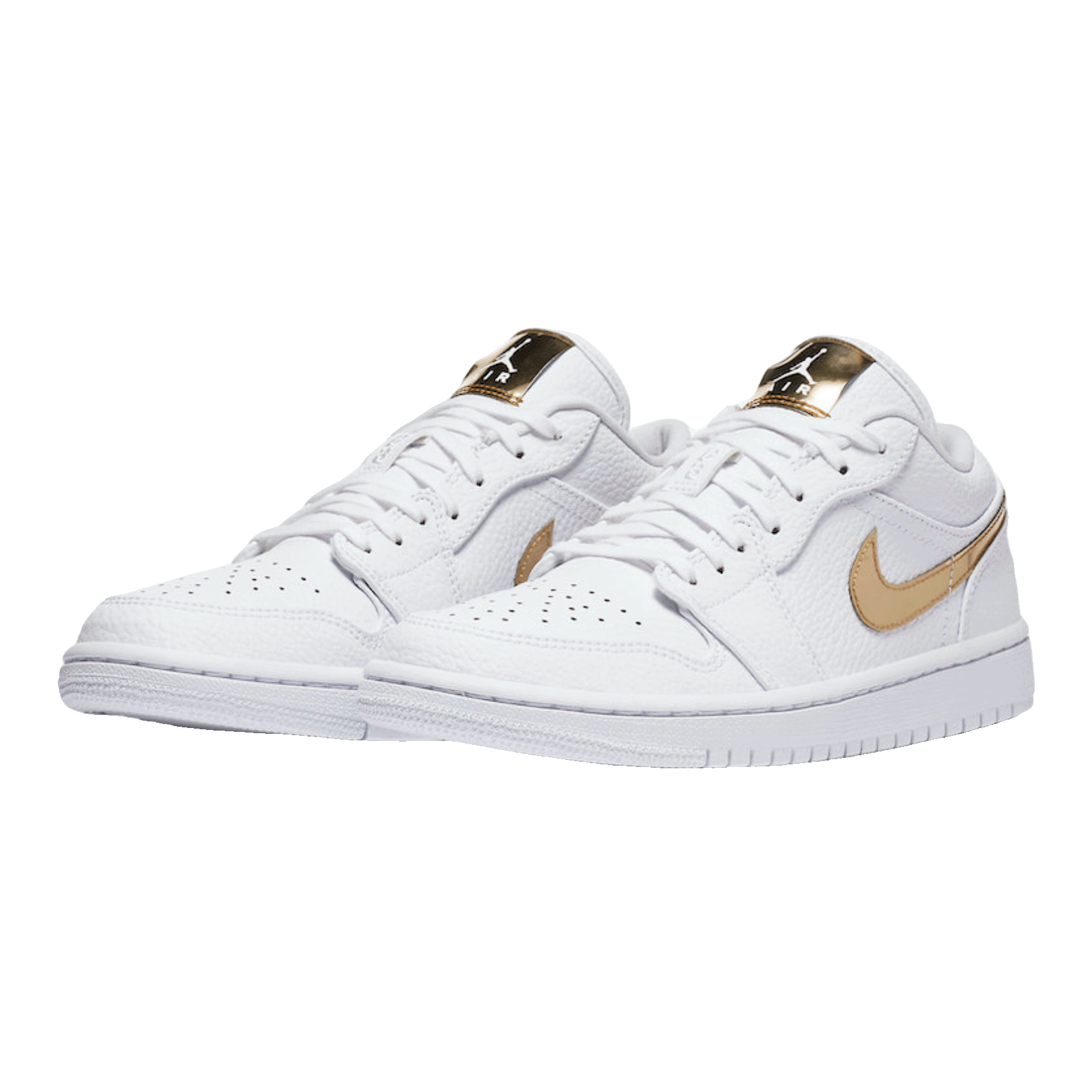 Nike Air Jordan 1 Low White Metallic Gold (W) Side