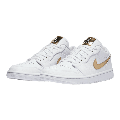 Nike Air Jordan 1 Low White Metallic Gold (W) Side