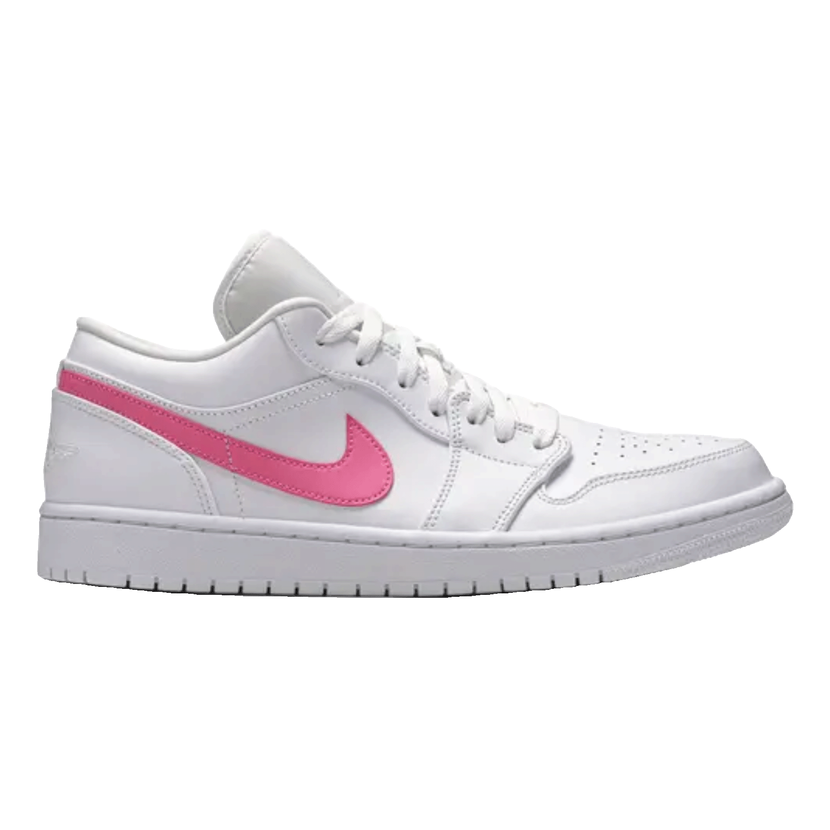 Nike Air Jordan 1 Low White Multi-Color Swoosh