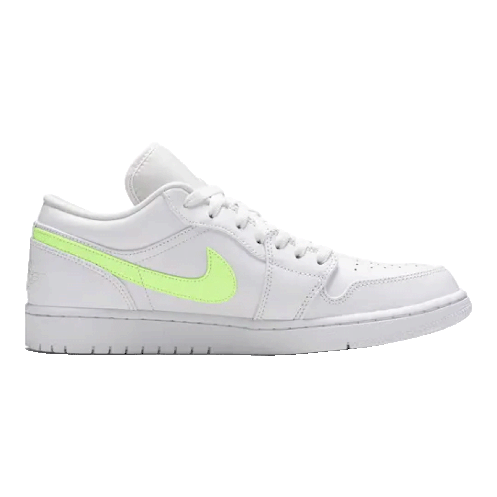 Nike Air Jordan 1 Low White Multi-Color Swoosh Detail