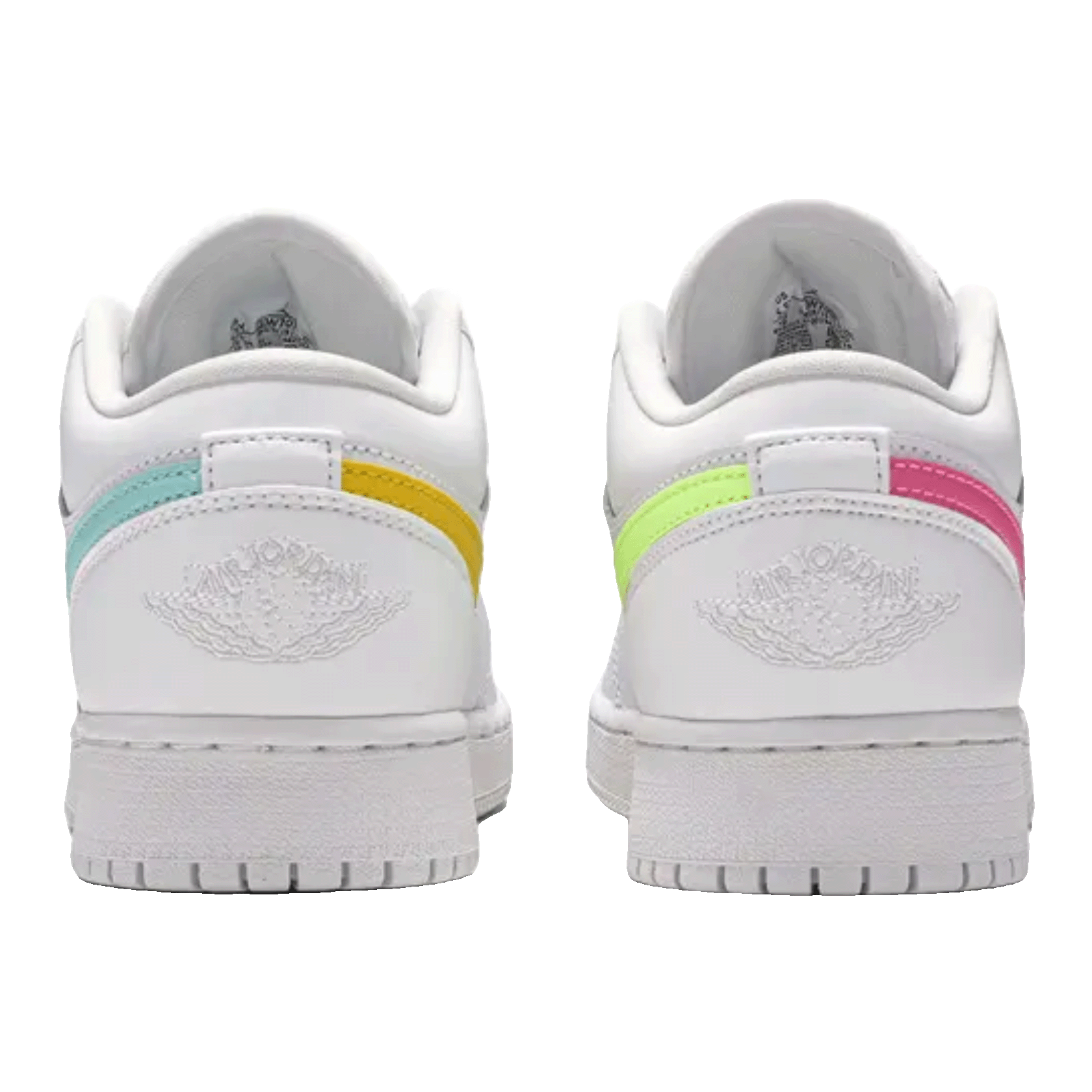 Nike Air Jordan 1 Low White Neon (GS) Back