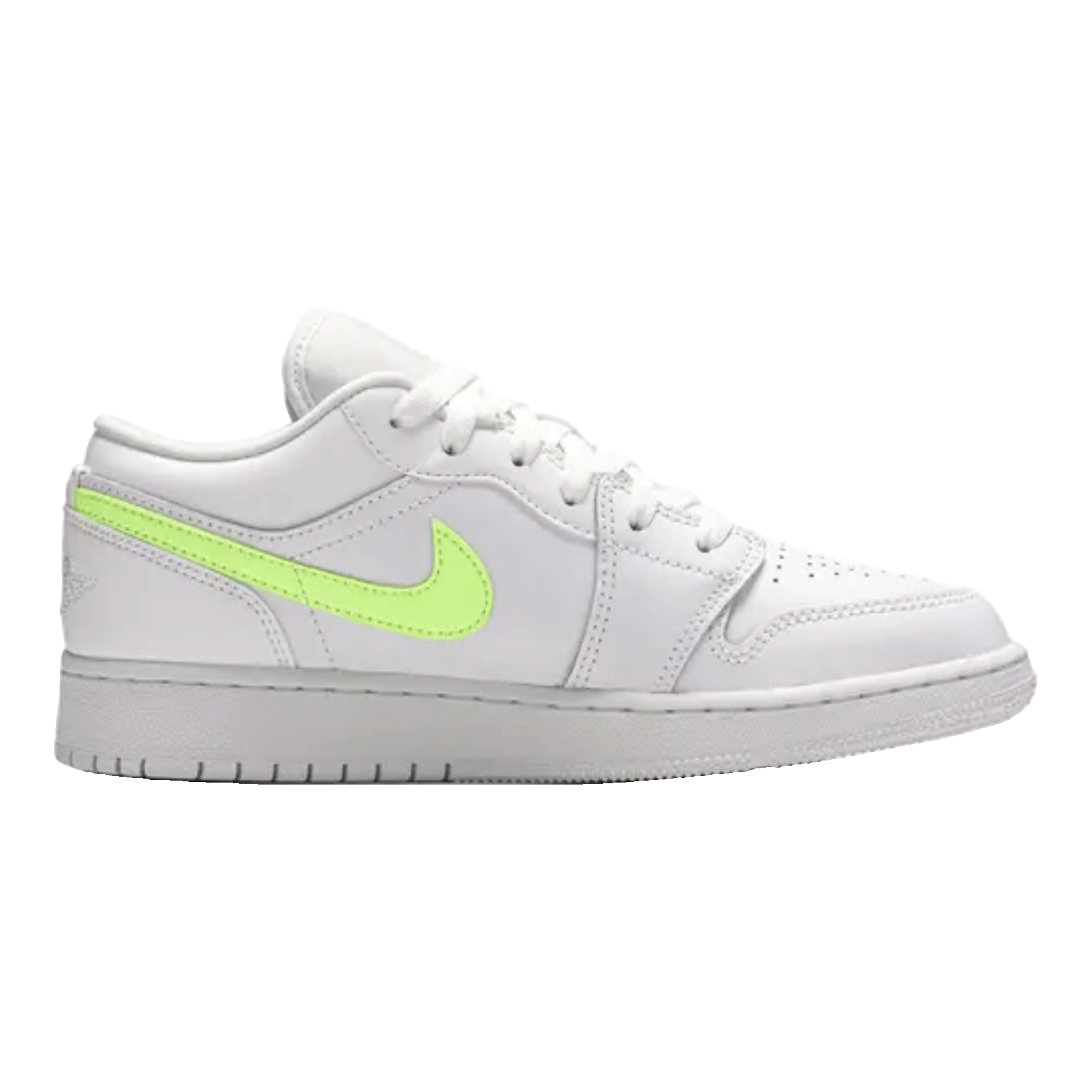 Nike Air Jordan 1 Low White Neon (GS) Detail