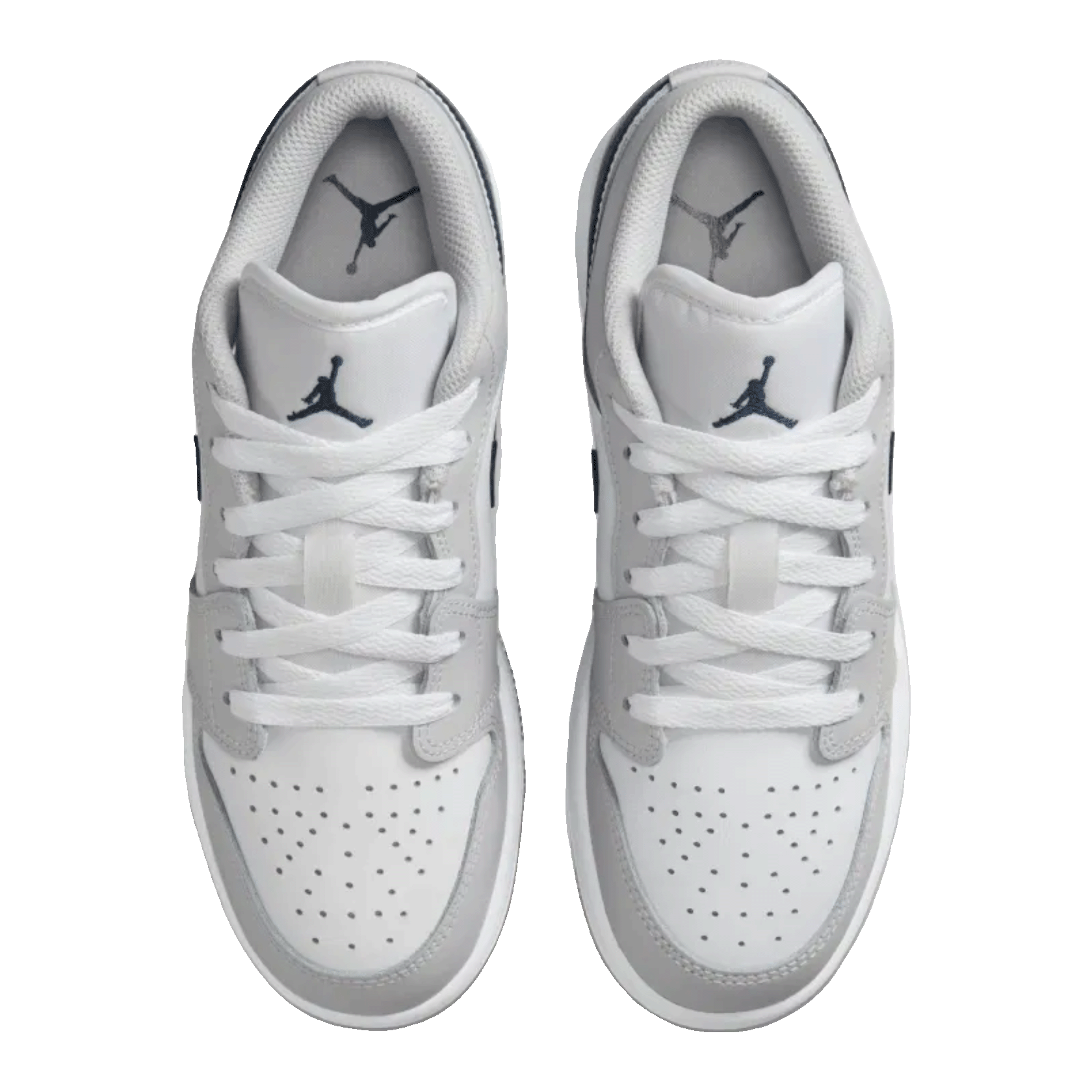 Nike Air Jordan 1 Low White Neutral Grey Gum Midnight Navy (GS) Oben