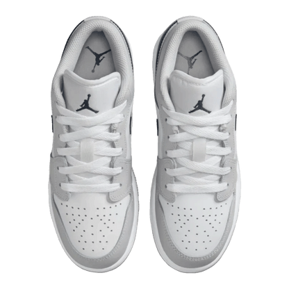 Nike Air Jordan 1 Low White Neutral Grey Gum Midnight Navy (GS) Oben