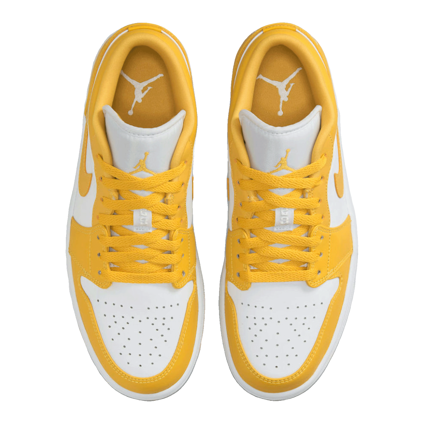 Nike Air Jordan 1 Low White Pollen (GS) Oben