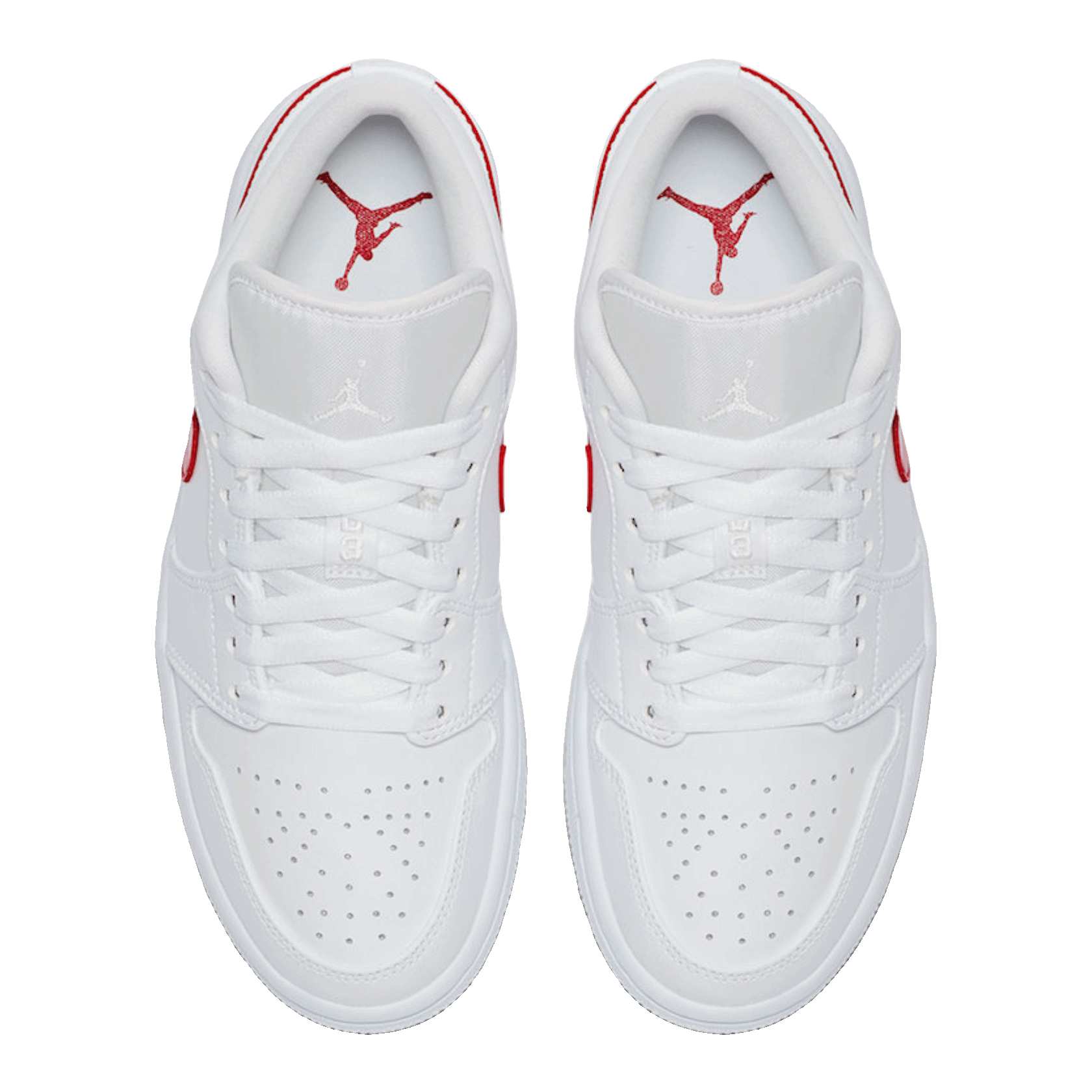 Nike Air Jordan 1 Low White University Red (W) Oben