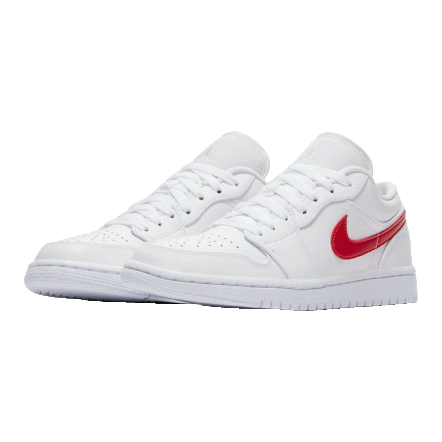Nike Air Jordan 1 Low White University Red (W) Side