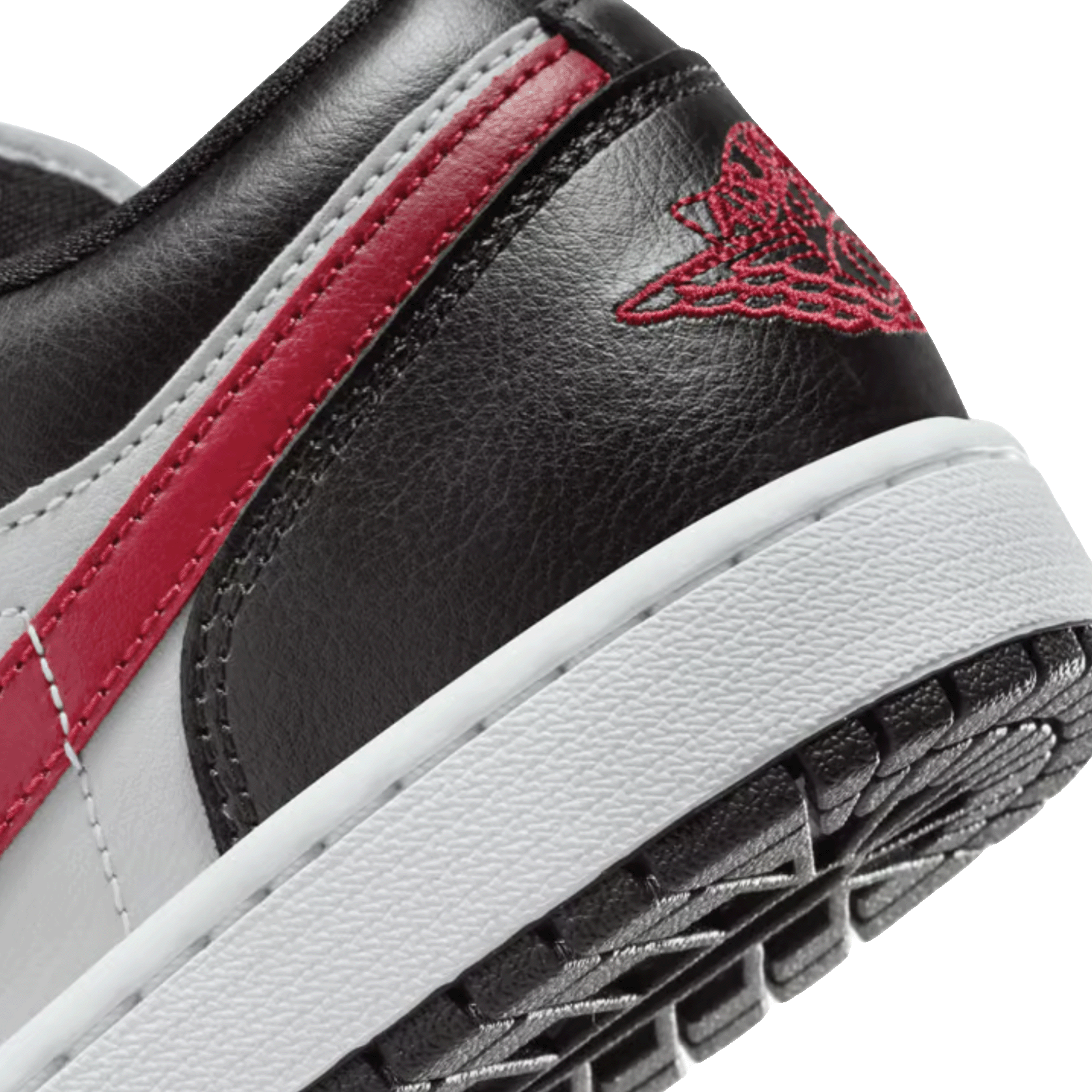 Nike Air Jordan 1 Low Wolf Grey Gym Red (W) Back