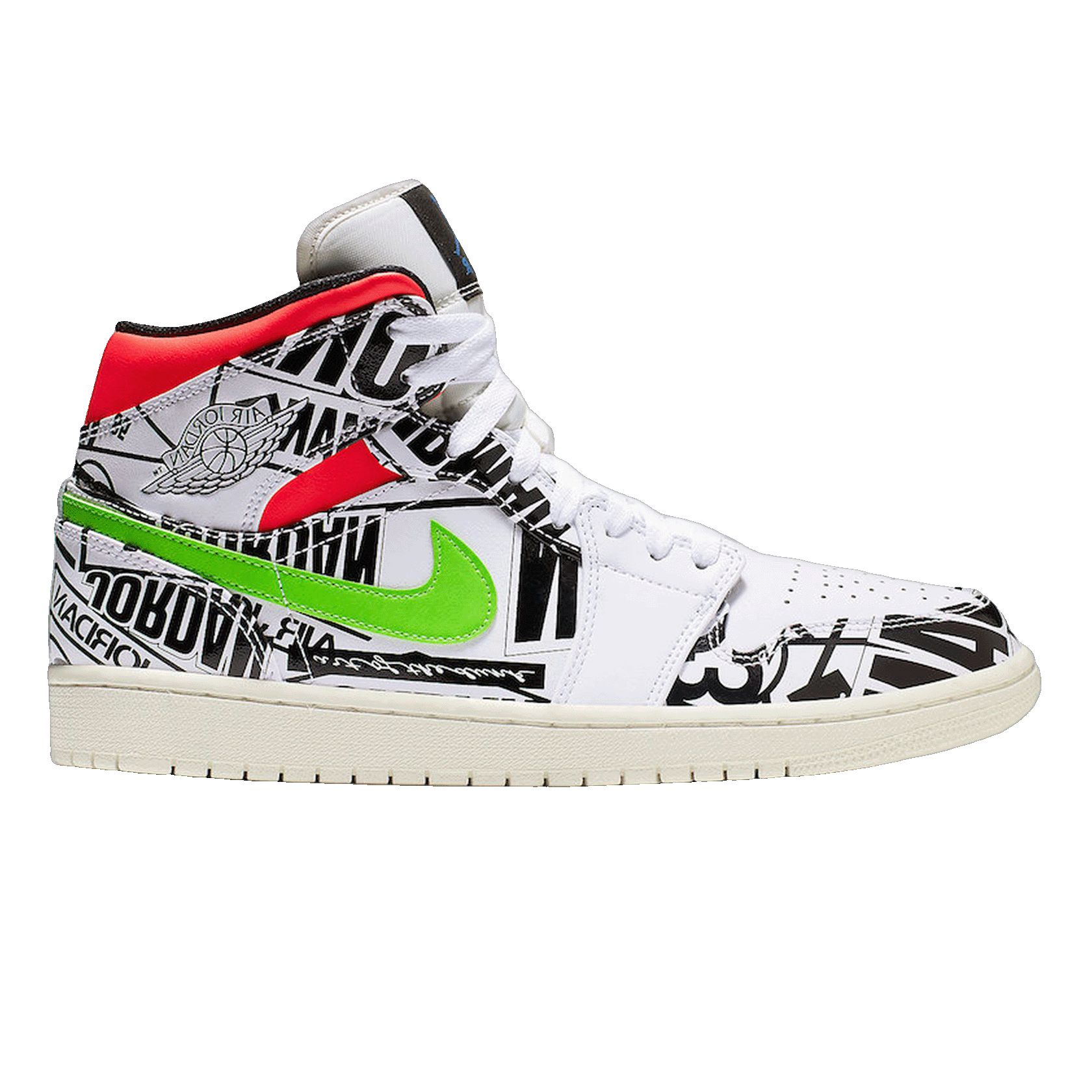 Nike Air Jordan 1 Mid All Over Logos