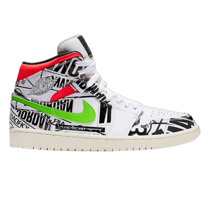 Nike Air Jordan 1 Mid All Over Logos (GS)