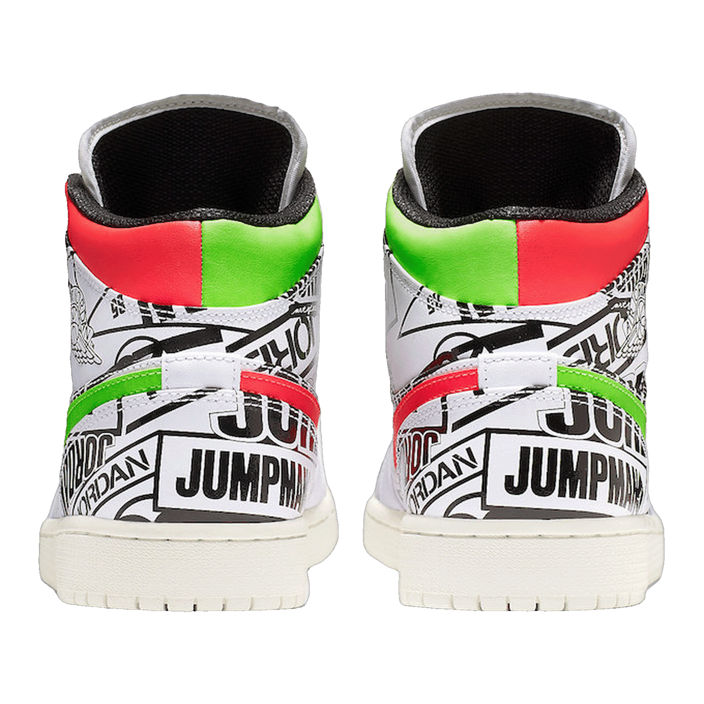 Nike Air Jordan 1 Mid All Over Logos (GS) Back