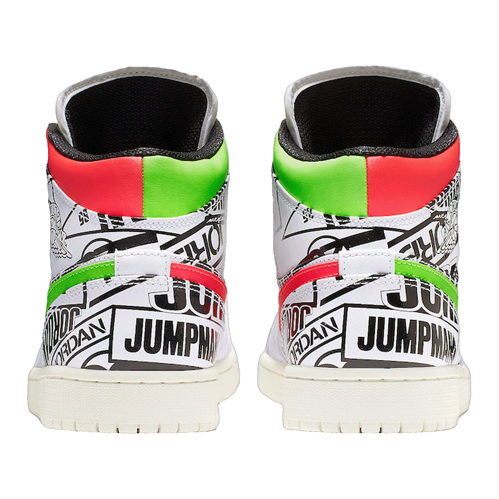 Nike Air Jordan 1 Mid All Over Logos (GS) Back