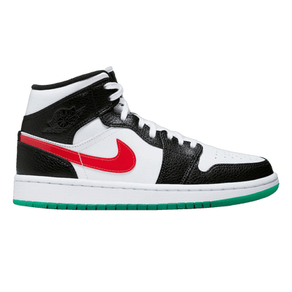 Nike Air Jordan 1 Mid Alternate Swooshes Red Yellow (W)