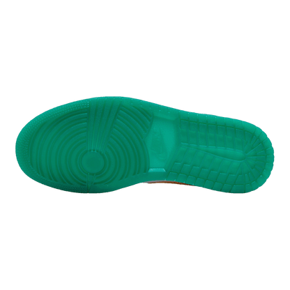 Nike Air Jordan 1 Mid Alternate Swooshes Red Yellow (W) Sohle