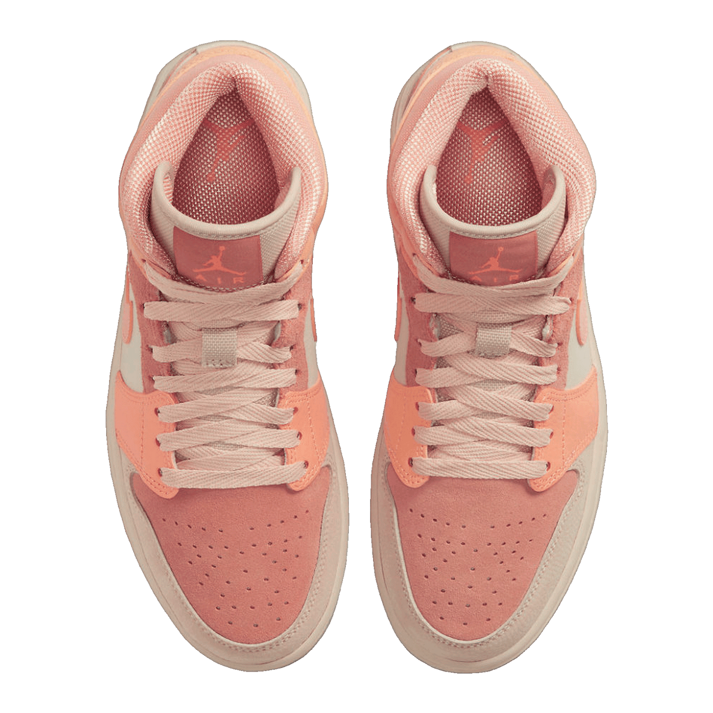 Nike Air Jordan 1 Mid Apricot Orange (W) Oben