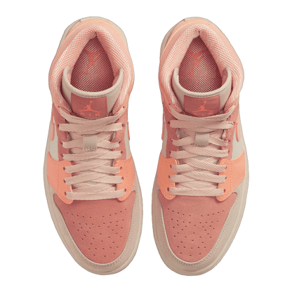 Nike Air Jordan 1 Mid Apricot Orange (W) Oben