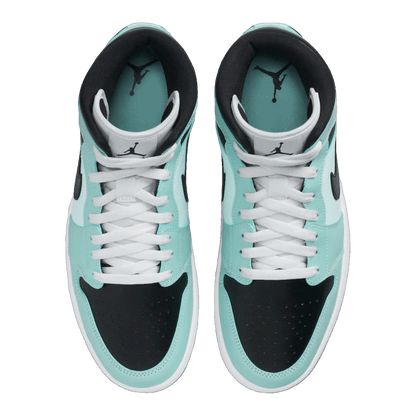 Nike Air Jordan 1 Mid Aqua Blue Tint (W) Oben