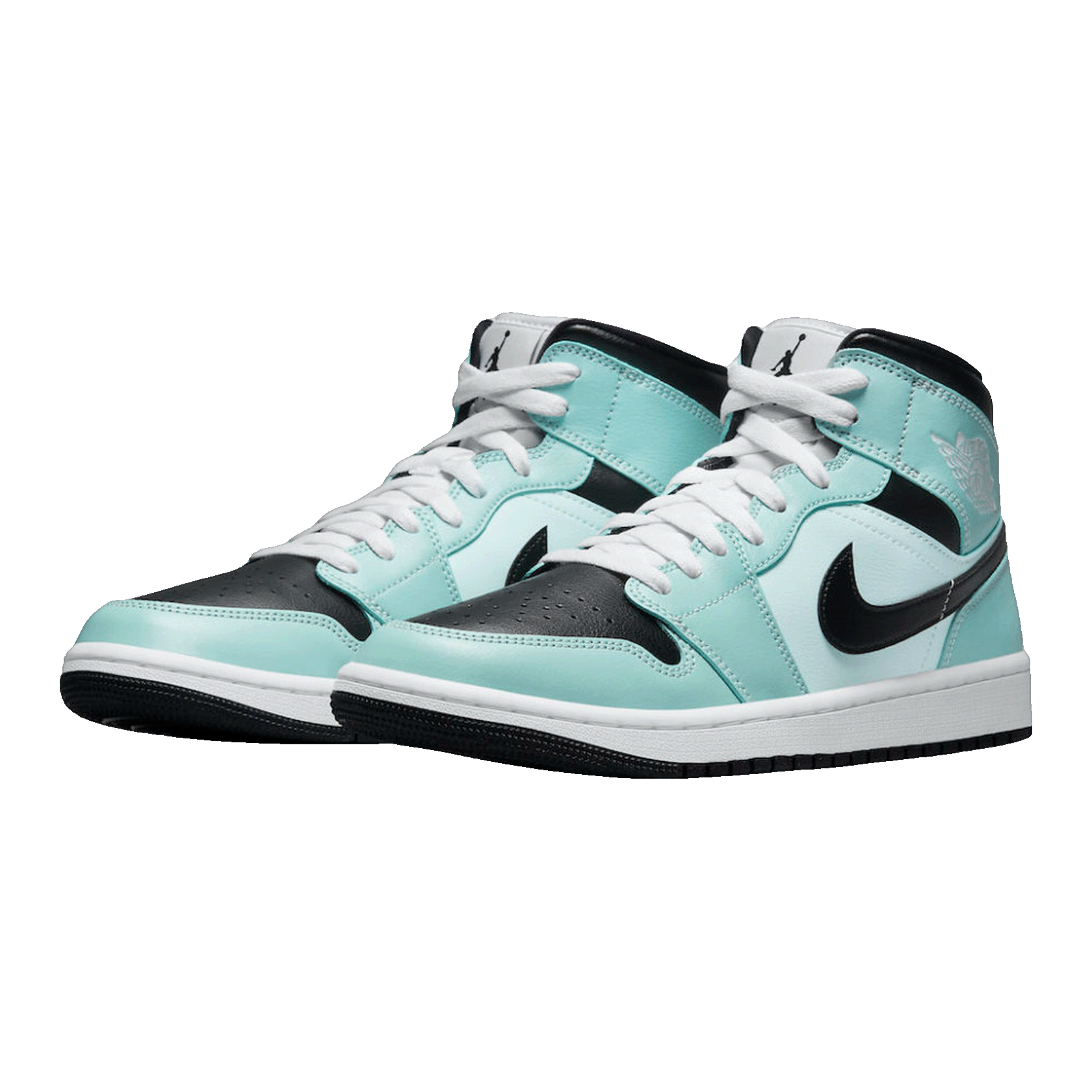 Nike Air Jordan 1 Mid Aqua Blue Tint (W) Side