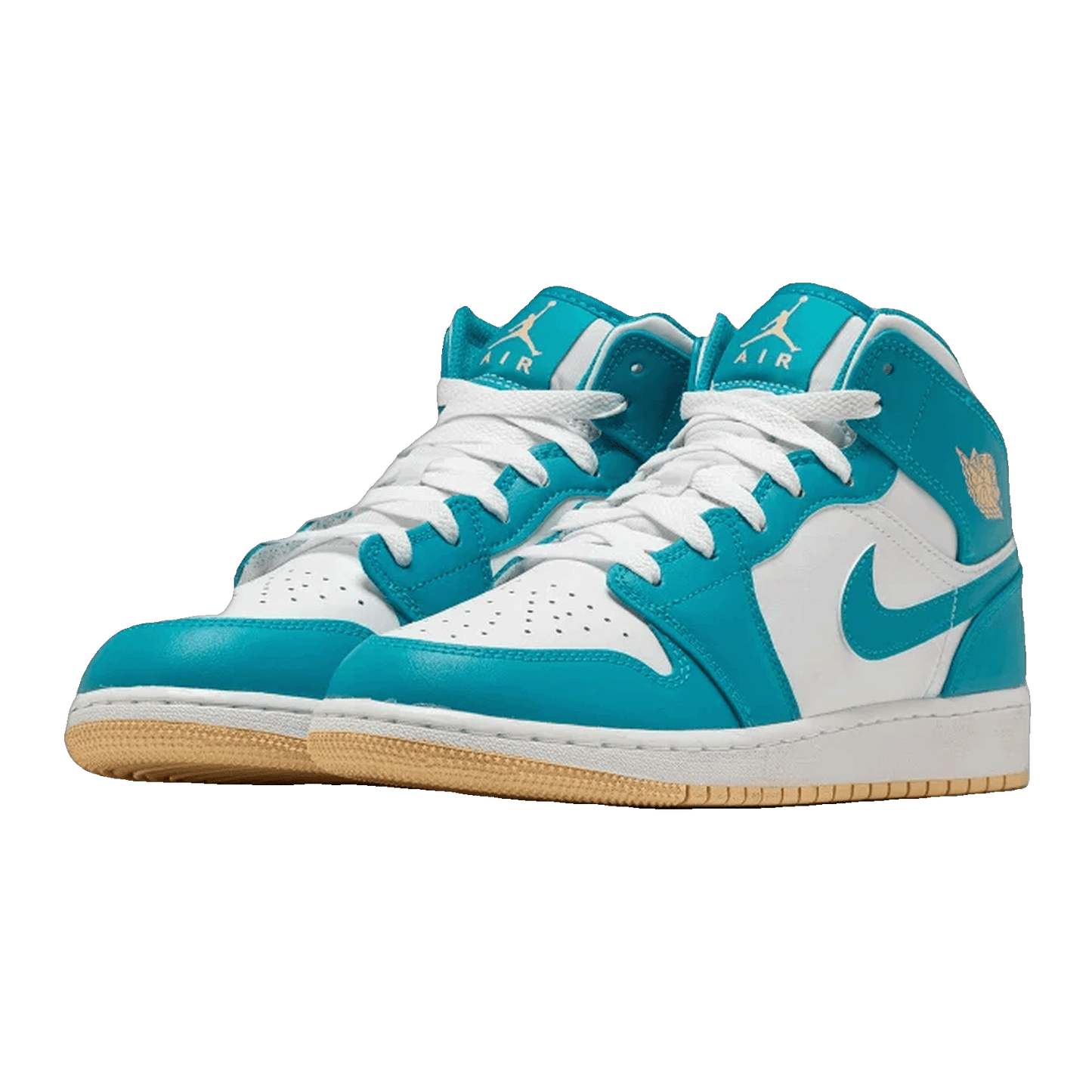 Nike Air Jordan 1 Mid Aquatone (GS) Side