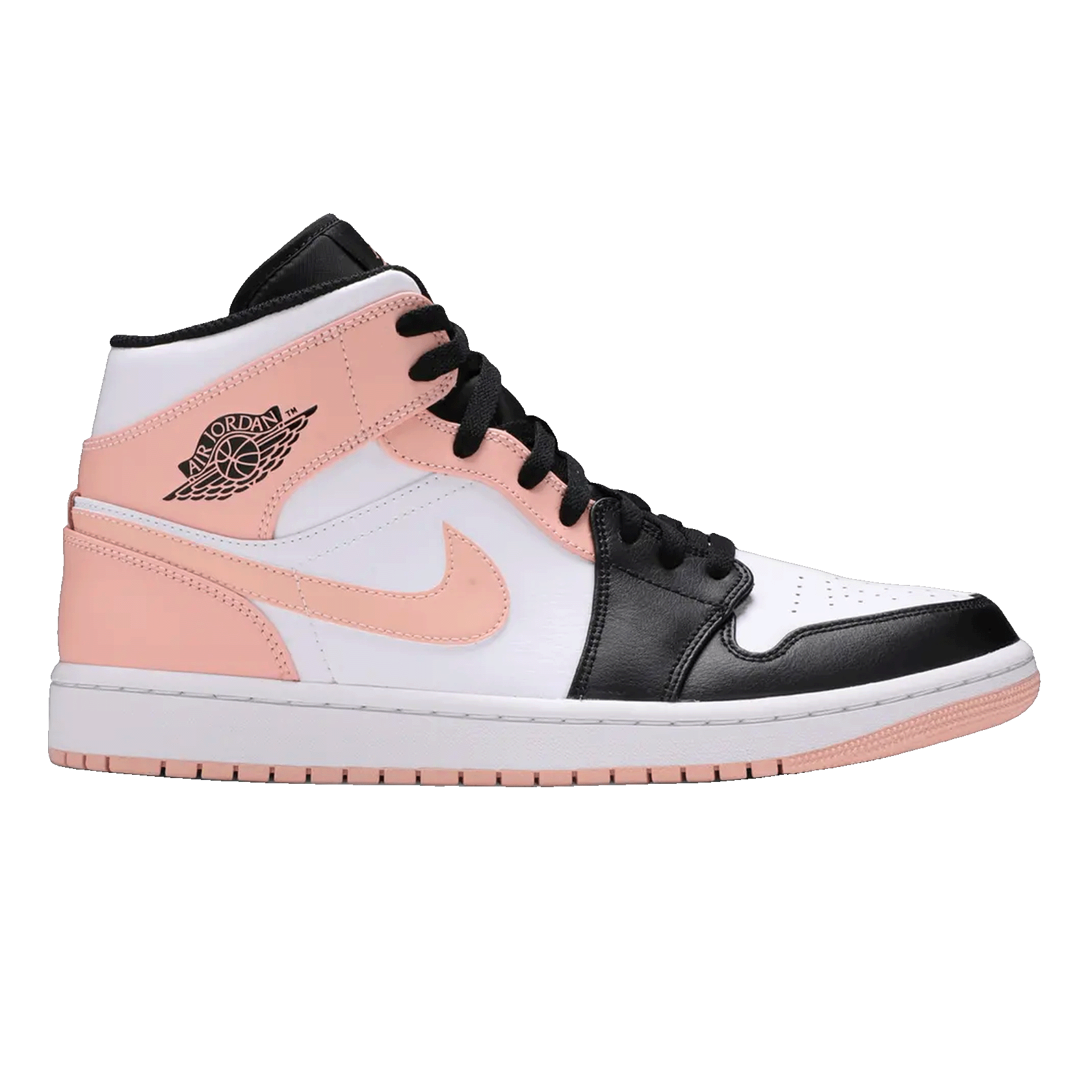 Nike Air Jordan 1 Mid Arctic Orange Black Toe