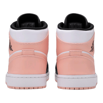 Nike Air Jordan 1 Mid Arctic Orange Black Toe Back