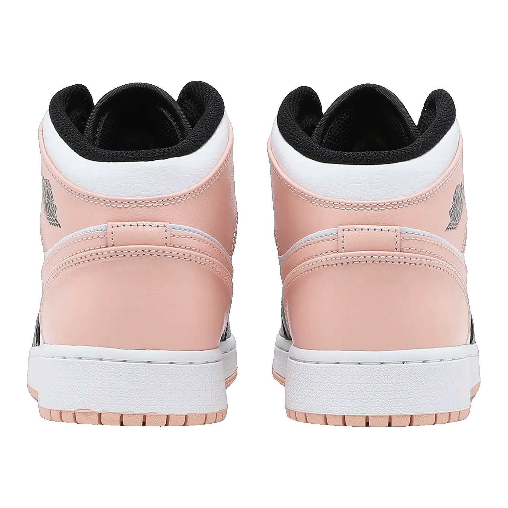 Nike Air Jordan 1 Mid Arctic Orange Black Toe (GS) Back