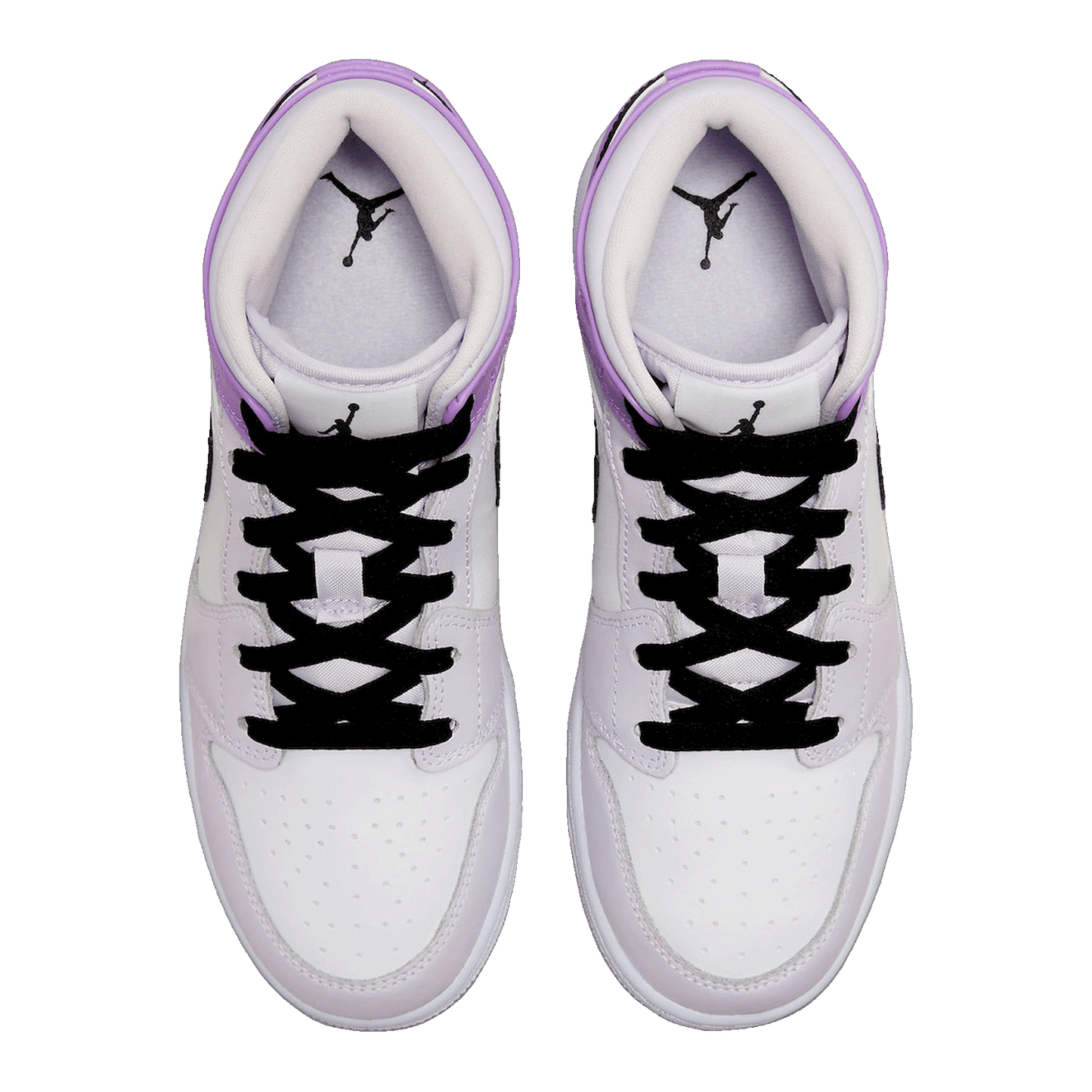 Nike Air Jordan 1 Mid Barely Grape (GS) Oben