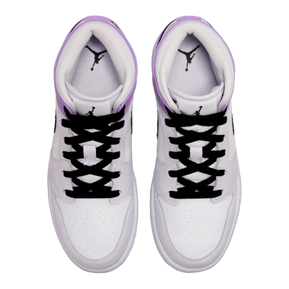 Nike Air Jordan 1 Mid Barely Grape (GS) Oben
